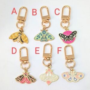 Colourful Moth Keychain